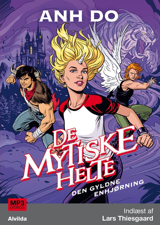 Okładka książki dla De mytiske helte 1: Den gyldne enhjørning