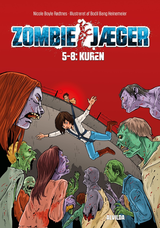 Book cover for Zombie-jæger: Kuren (samlebind 2)