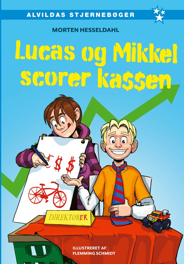 Portada de libro para Lucas og Mikkel scorer kassen