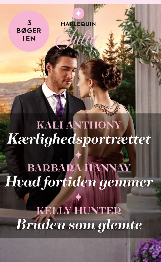 Book cover for Kærlighedsportrættet  / Hvad fortiden gemmer / Bruden som glemte