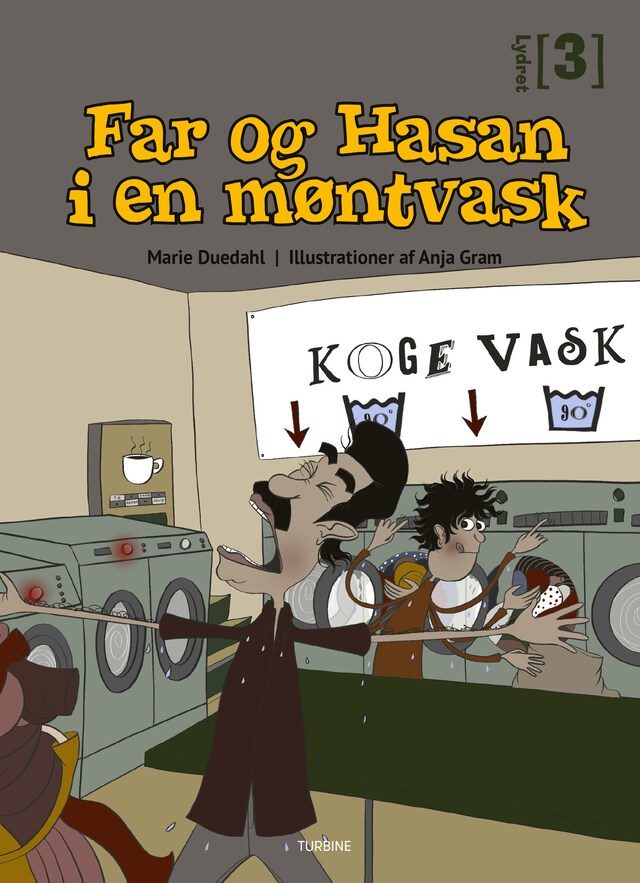 Kirjankansi teokselle Far og Hasan i en møntvask