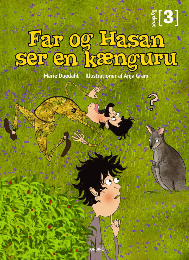 Portada de libro para Far og Hasan ser en kænguru