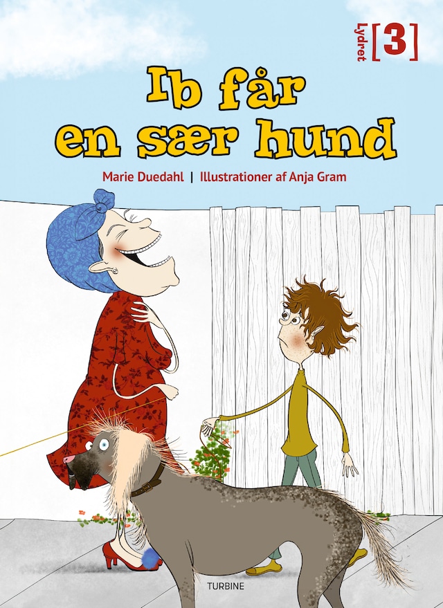 Book cover for Ib får en sær hund