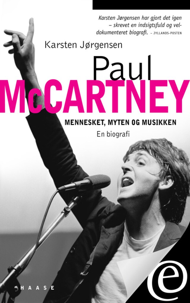 Book cover for Paul McCartney. Mennesket, myten og musikken