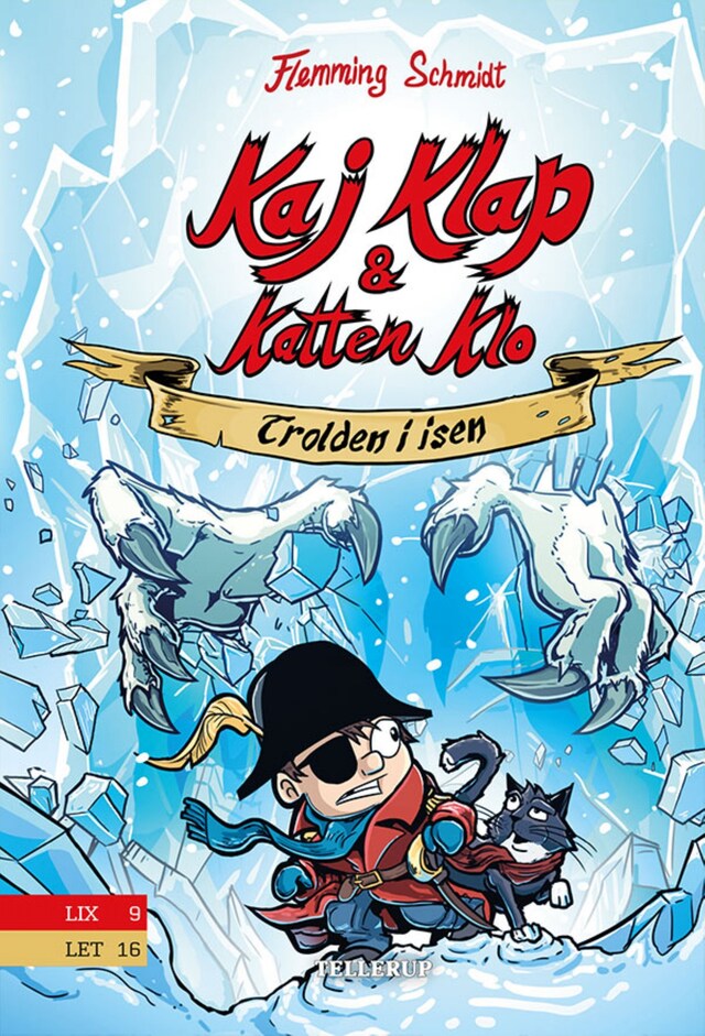 Book cover for Kaj Klap & katten Klo #2: Trolden i isen