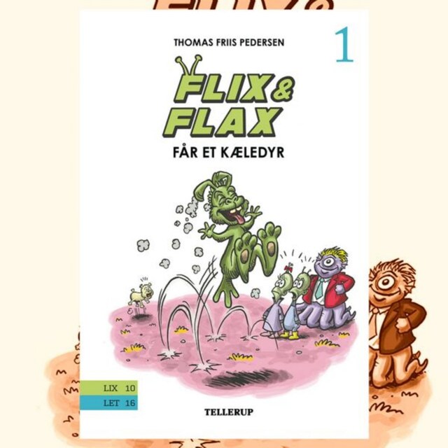 Okładka książki dla Flix & Flax #1: Flix og Flax får et Kæledyr