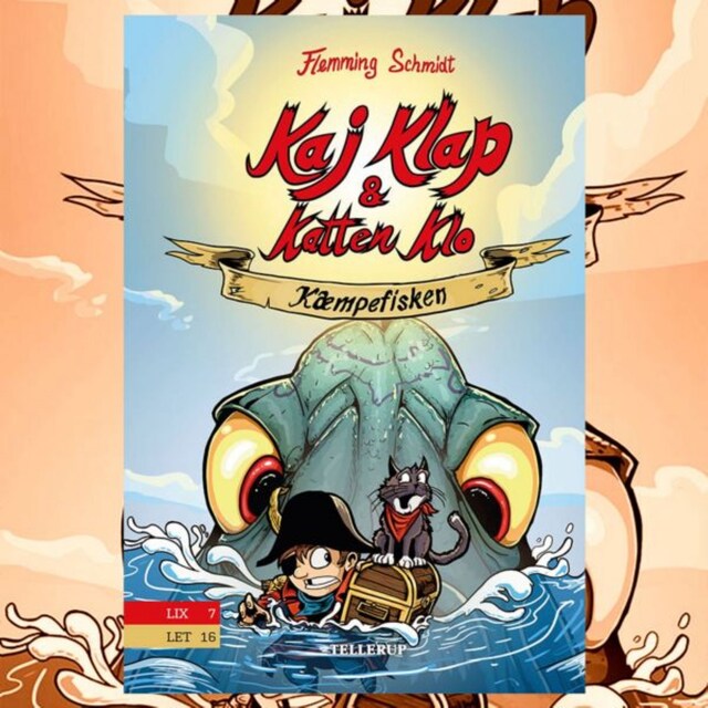 Book cover for Kaj Klap og Katten Klo #1: Kæmpefisken