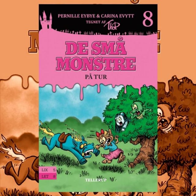 Okładka książki dla De små monstre #8: På tur
