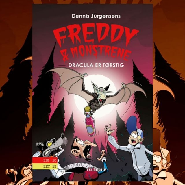 Book cover for Freddy & monstrene #3: Dracula er tørstig