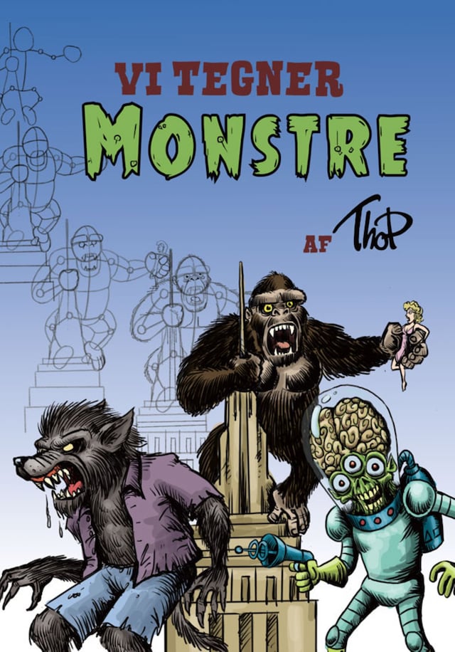 Book cover for Vi tegner #1: Vi tegner monstre
