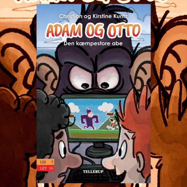 Portada de libro para Adam og Otto #2: Den kæmpestore abe
