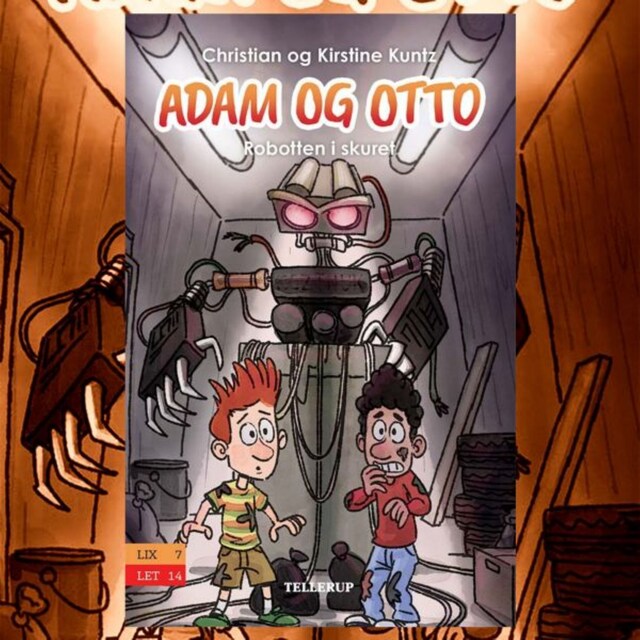 Kirjankansi teokselle Adam og Otto #3: Robotten i skuret