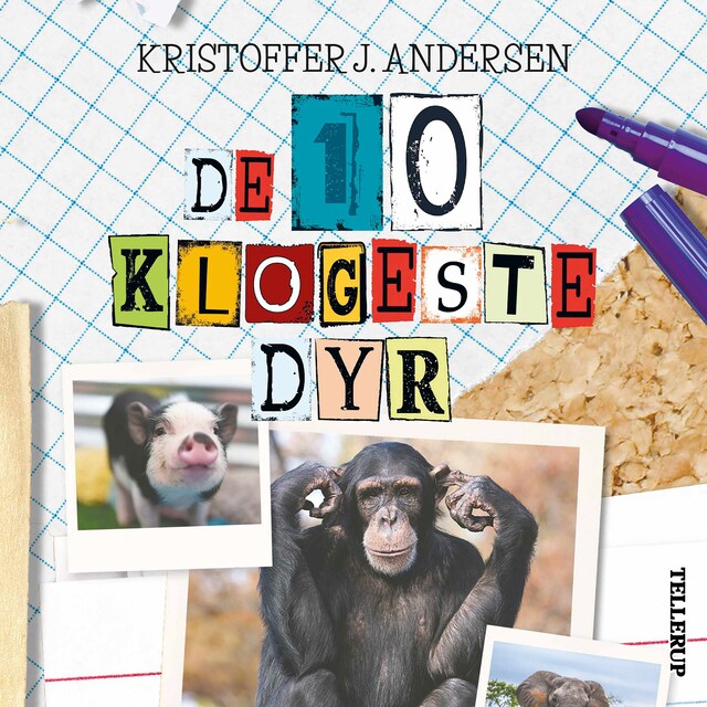 Kirjankansi teokselle De 10 dyr: De 10 klogeste dyr