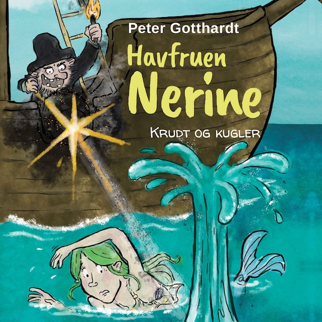 Book cover for Havfruen Nerine #3: Krudt og kugler