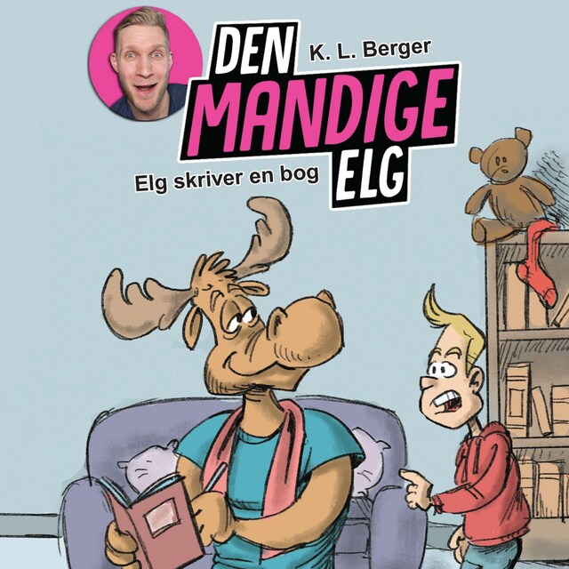 Boekomslag van Den Mandige Elg #3: Elg skriver en bog