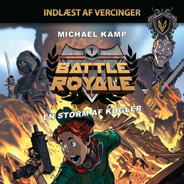 Boekomslag van Battle Royale #1: En storm af kugler