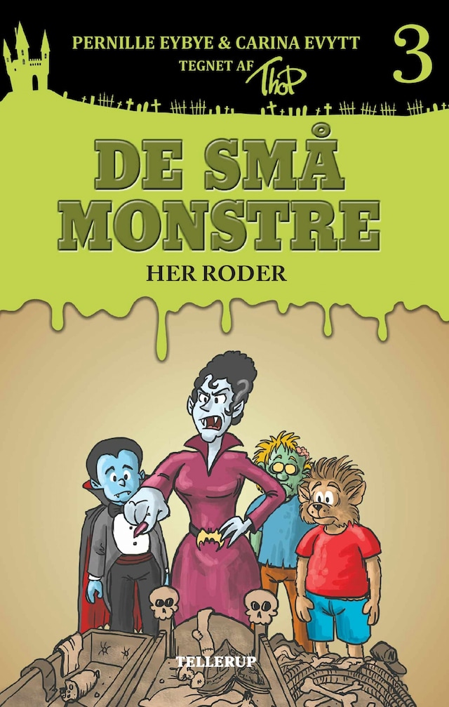 Couverture de livre pour De små monstre #3: Her roder (Lyt & Læs)
