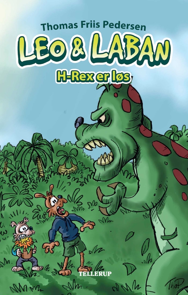 Bogomslag for Leo & Laban #2: H-Rex er løs (Lyt & Læs)
