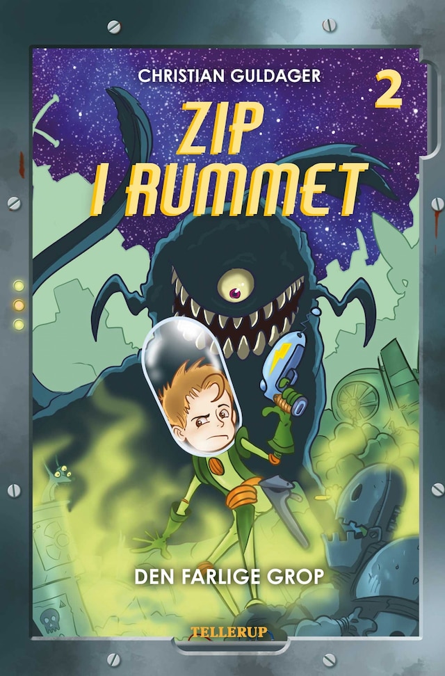 Book cover for Zip i rummet #2: Den farlige Grop (Lyt & Læs)