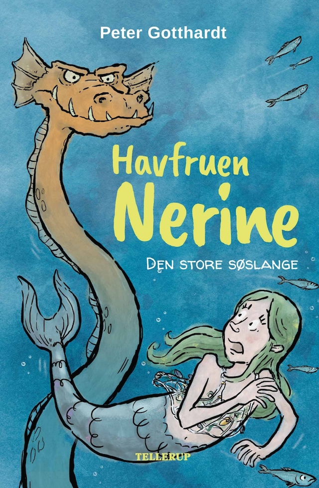 Book cover for Havfruen Nerine #2: Den store søslange (Lyt & Læs)