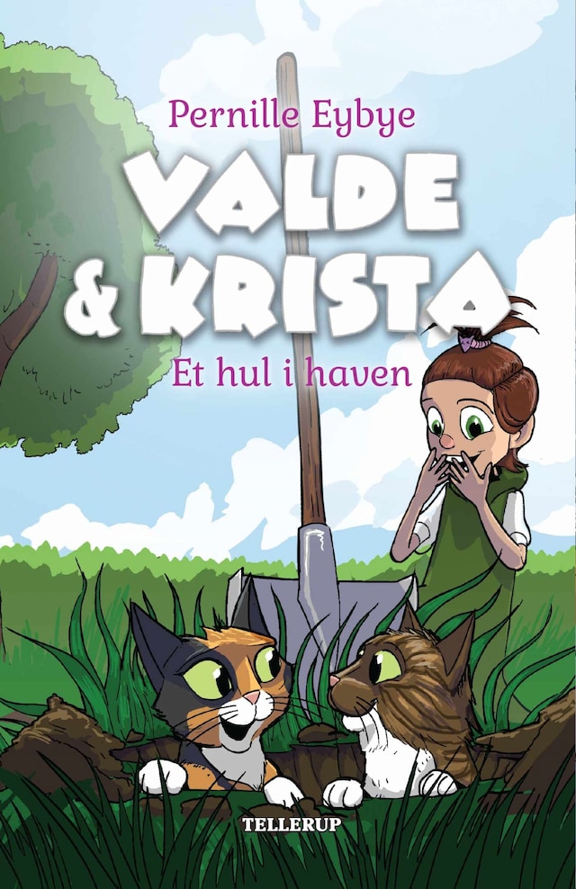 Bogomslag for Valde & Krista #2: Et hul i haven (Lyt & Læs)