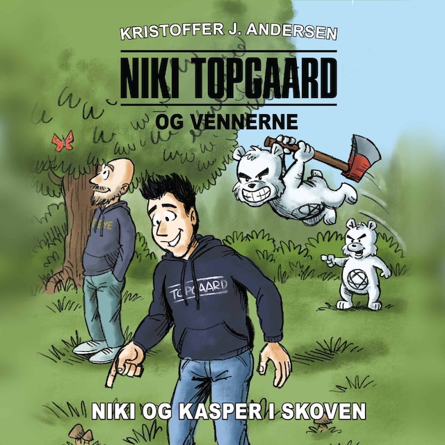 Kirjankansi teokselle Niki Topgaard og vennerne #1: Niki og Kasper i skoven