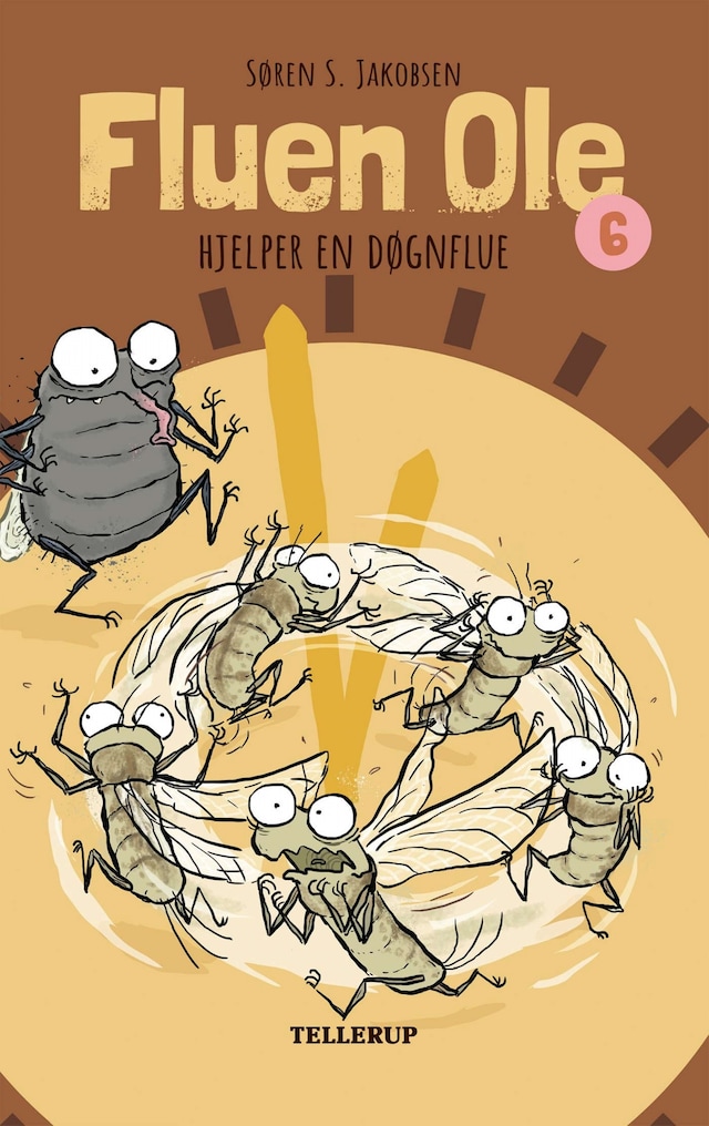 Bogomslag for Fluen Ole #6: Fluen Ole hjelper en døgnflue