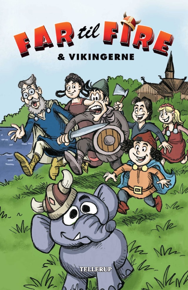 Buchcover für Far til fire #3: Far til fire og vikingerne (LYT & LÆS)