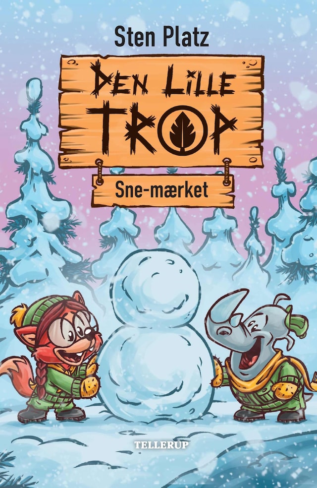 Book cover for Den lille trop #3: Sne-mærket (LYT & LÆS)
