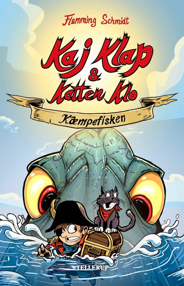 Boekomslag van Kaj Klap & katten Klo #1: Kæmpefisken (LYT & LÆS)