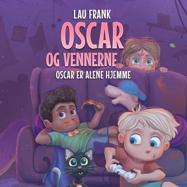 Buchcover für Oscar og vennerne #3: Oscar er alene hjemme