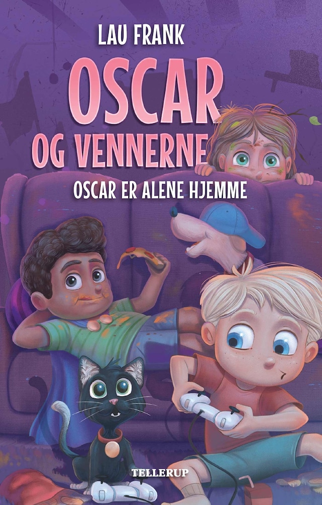 Buchcover für Oscar og vennerne #3: Oscar er alene hjemme (LYT & LÆS)
