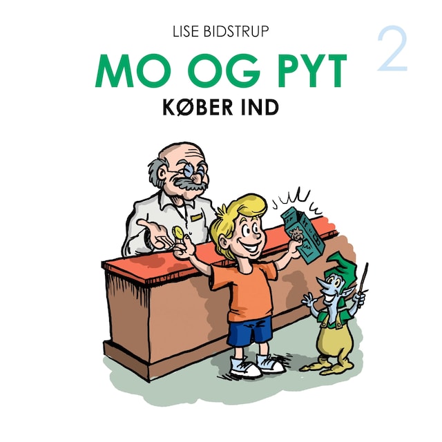 Boekomslag van Mo og Pyt #2: Mo og Pyt køber ind