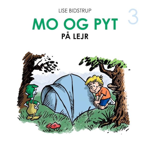 Boekomslag van Mo og Pyt #3: Mo og Pyt på lejr
