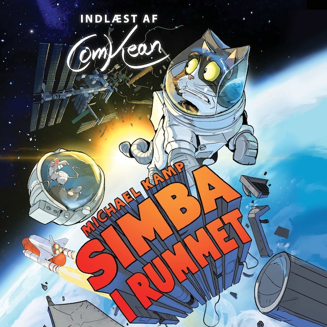 Okładka książki dla ComKean præsenterer - Simba i rummet