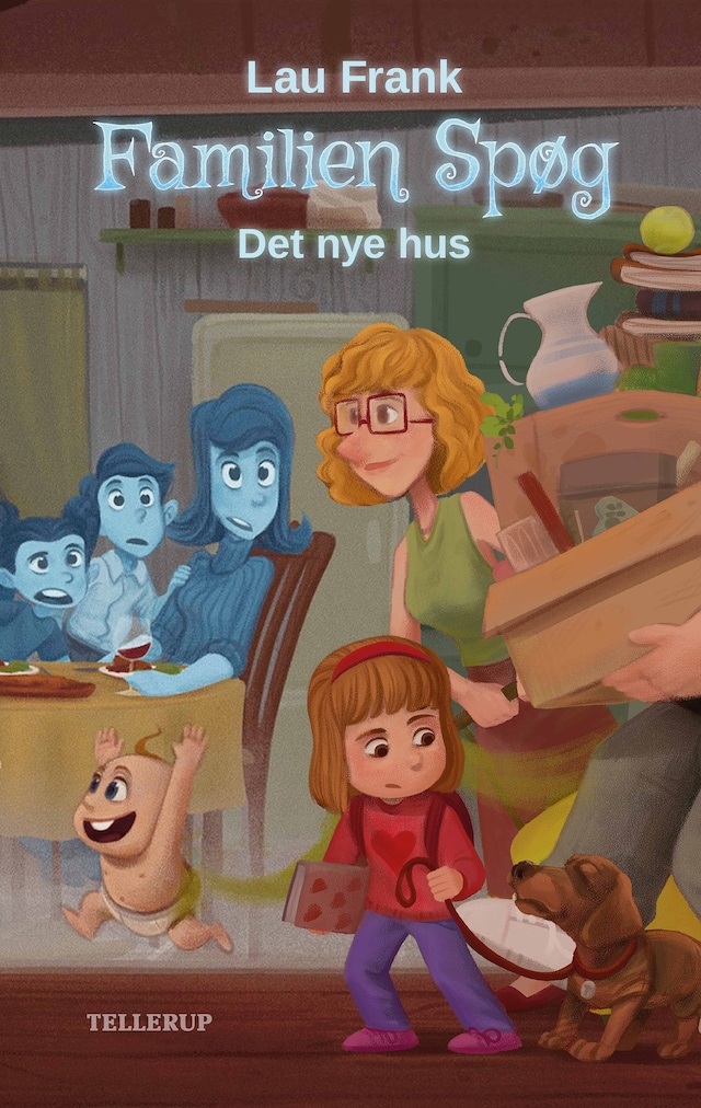 Kirjankansi teokselle Familien Spøg #1: Det nye hus (LYT & LÆS)