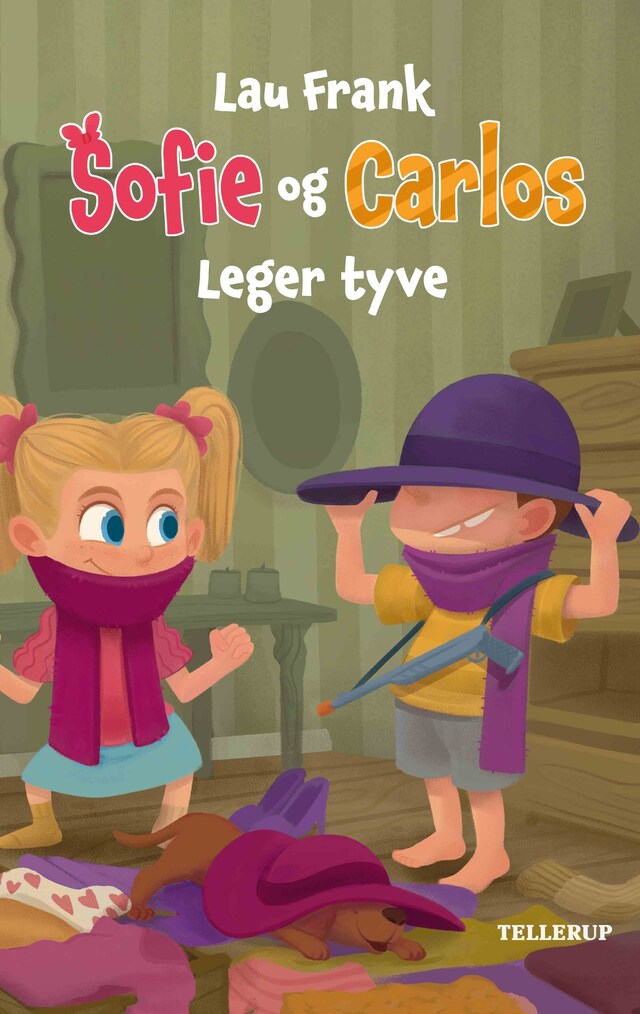 Book cover for Sofie og Carlos #2: Sofie og Carlos leger tyve (LYT & LÆS)