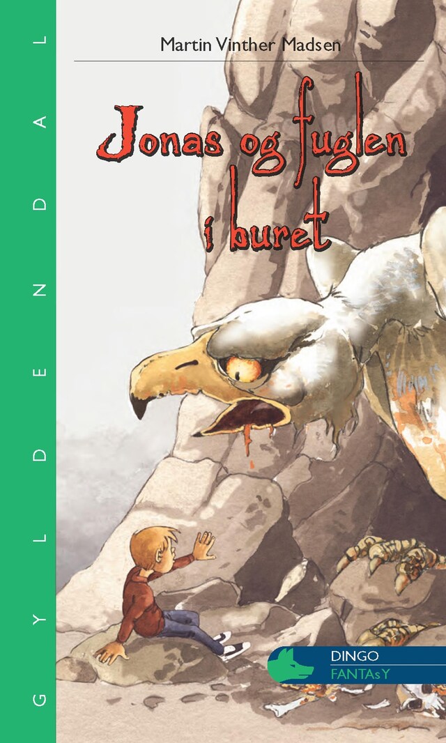 Book cover for Jonas og fuglen i buret