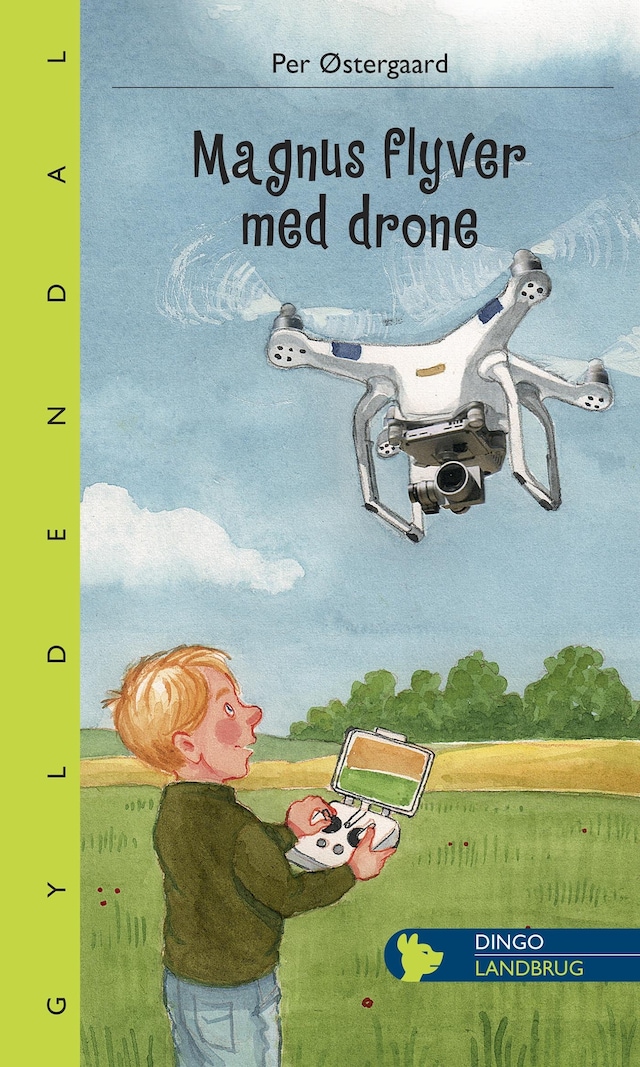 Book cover for Magnus flyver med drone