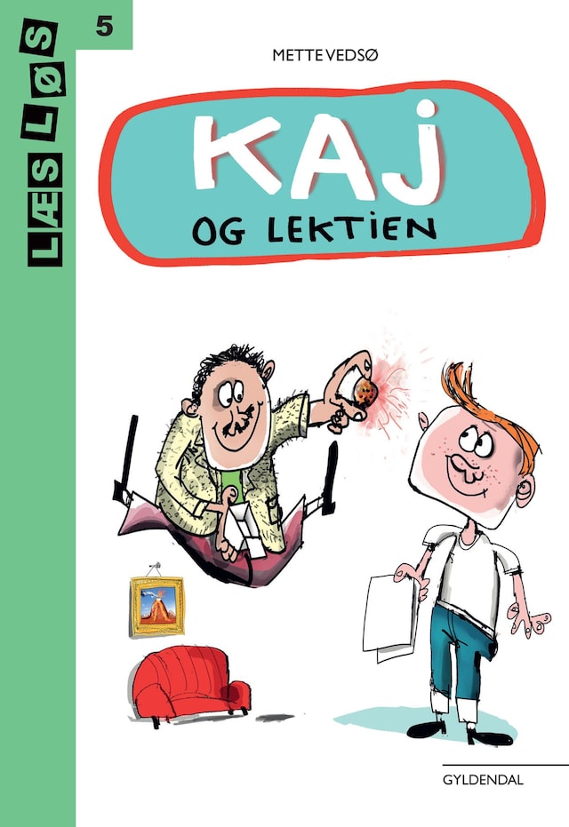 Book cover for Kaj og lektien