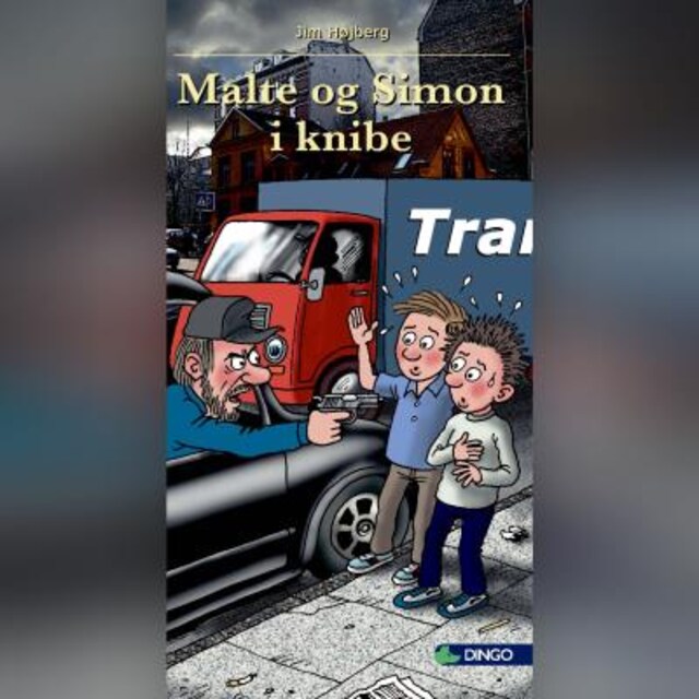 Kirjankansi teokselle Malte og Simon i knibe