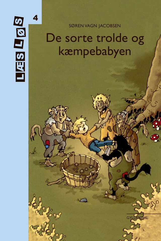 Portada de libro para Bo-bøger. De sorte trolde og Kæmpebabyen