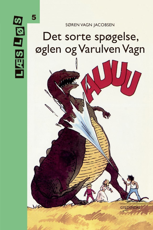 Portada de libro para Bo-bøger. Det sorte spøgelse, Øglen og Varulven Vagn