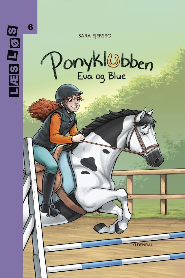 Boekomslag van Ponyklubben. Eva og Blue