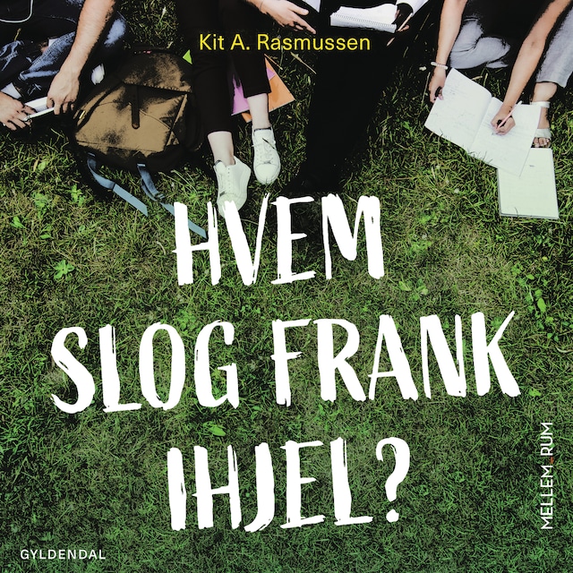 Book cover for Mellem_rum. Hvem slog Frank ihjel?