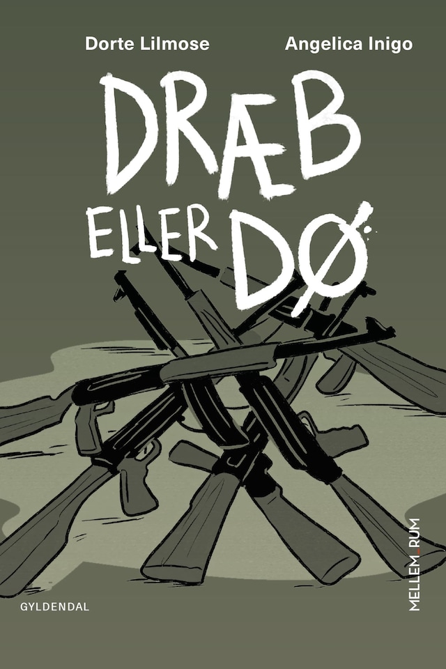 Book cover for Mellem_rum. Dræb eller dø