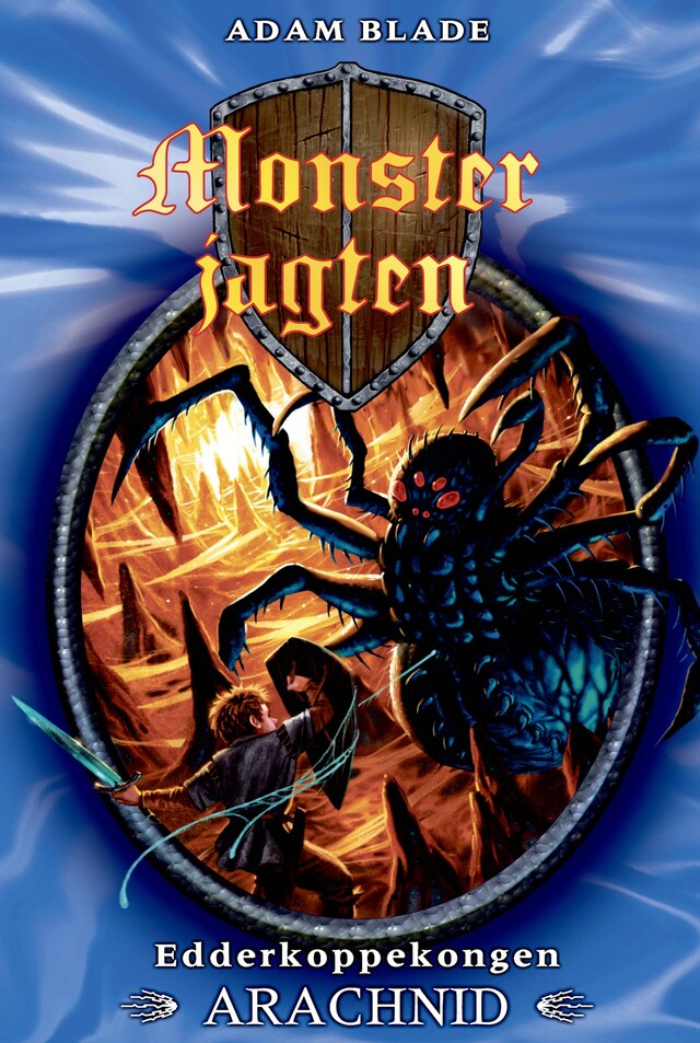 Copertina del libro per Monsterjagten (11) Edderkoppekongen Arachnid