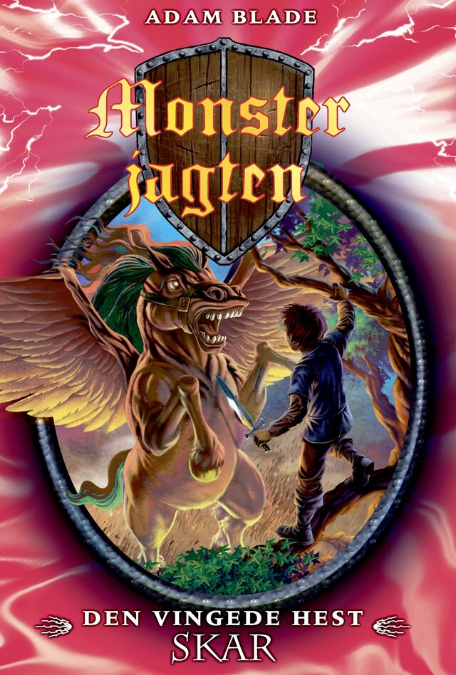 Book cover for Monsterjagten (14) Den vingede hest Skar
