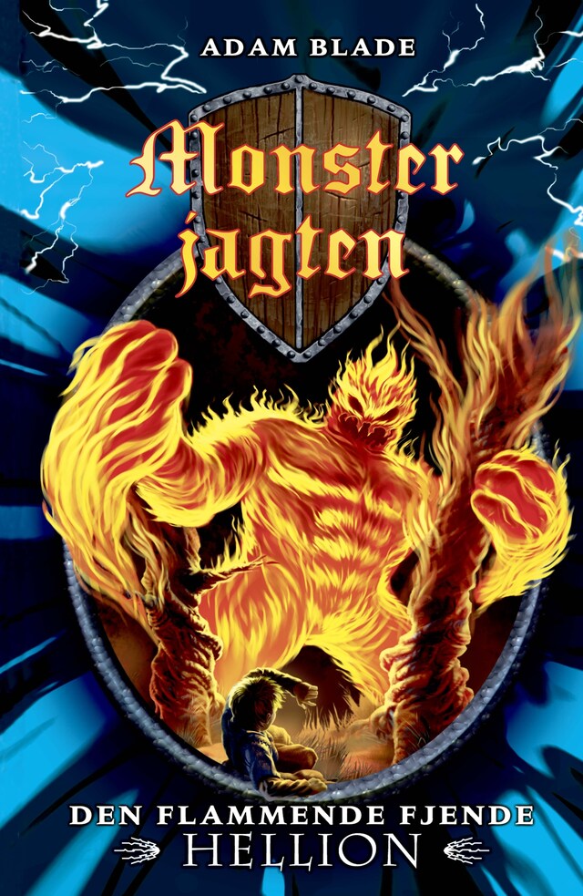 Book cover for Monsterjagten (38) Den flammende fjende Hellion