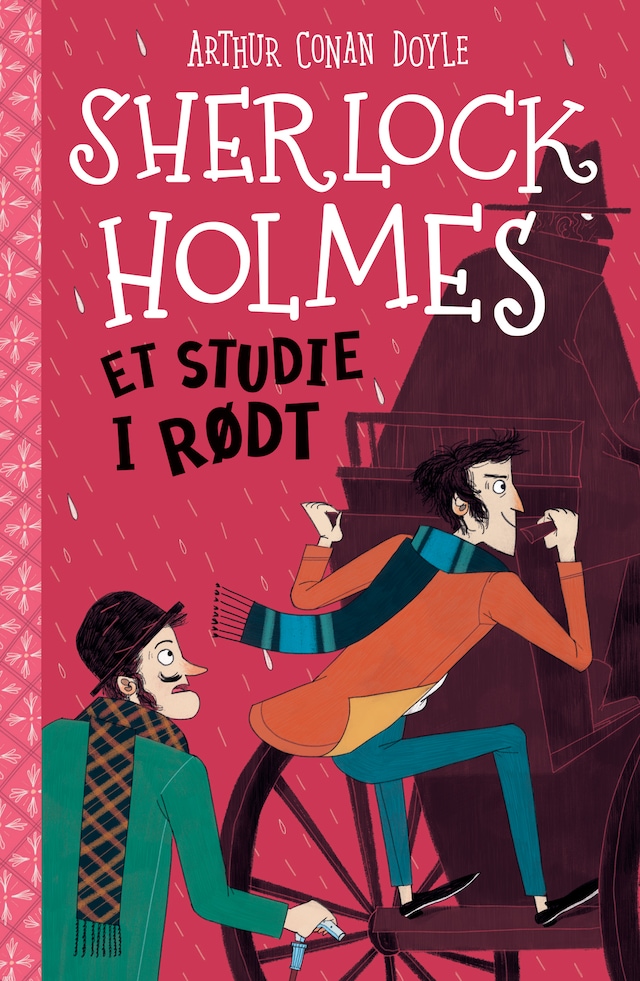 Kirjankansi teokselle Sherlock Holmes (1) Et studie i rødt